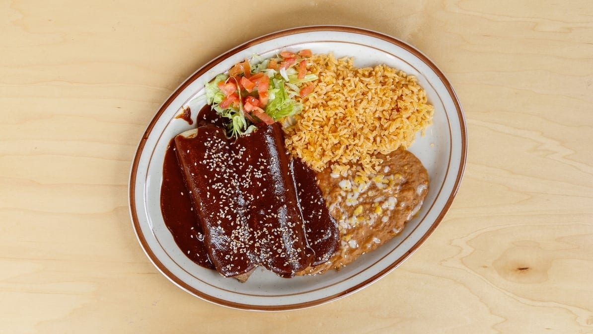 Mole Enchiladas.